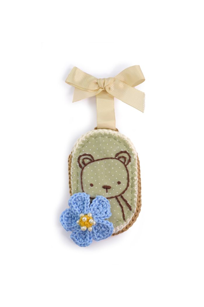Sachê Flor de bordado urso petit